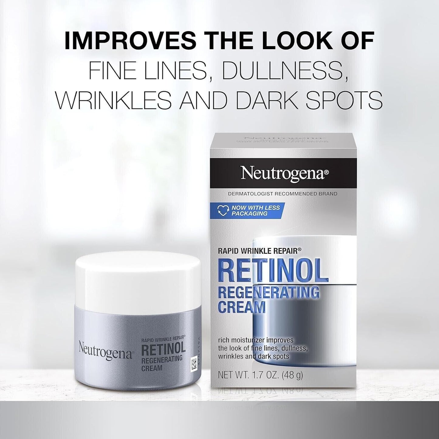Neutrogena Rapid Wrinkle Repair - Retinol Regenerating Cream Anti Aging - 48g