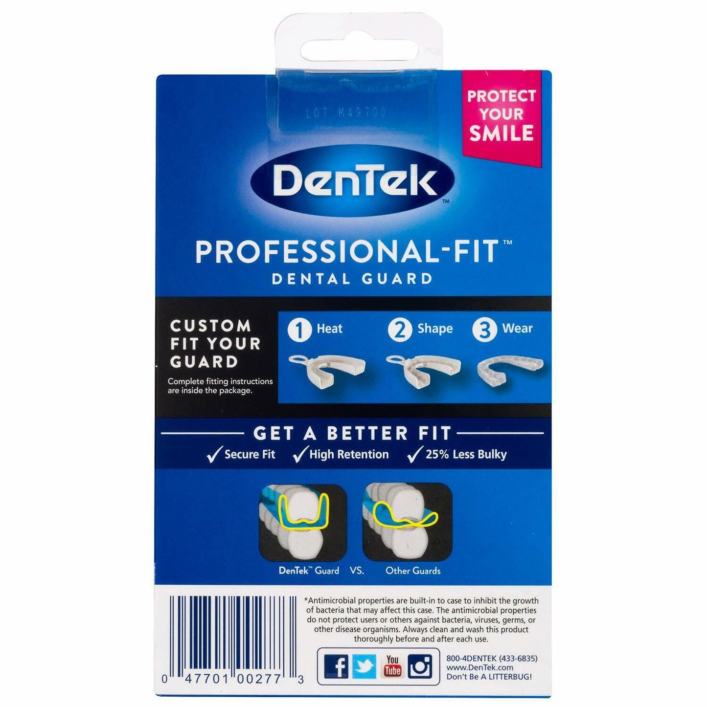 DENTEK MAXIMUM PROTECTION DENTAL GUARD FOR TEETH GRINDING BRUXISM - FREE EXPRESS