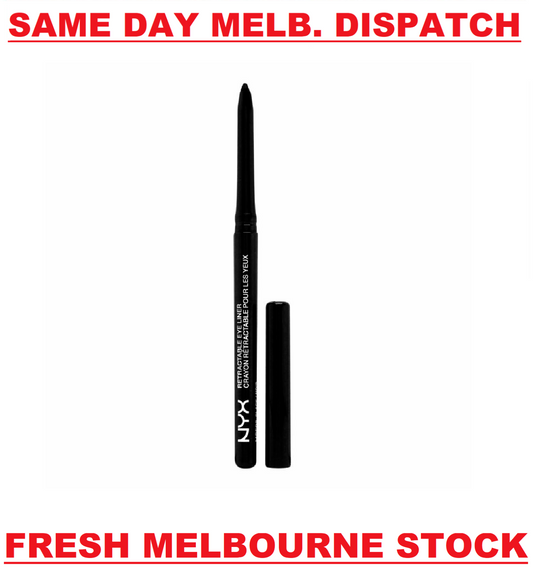 NYX Professional Makeup Retractable Mechanical Eyeliner Pencil BLACK MPE02 NEW