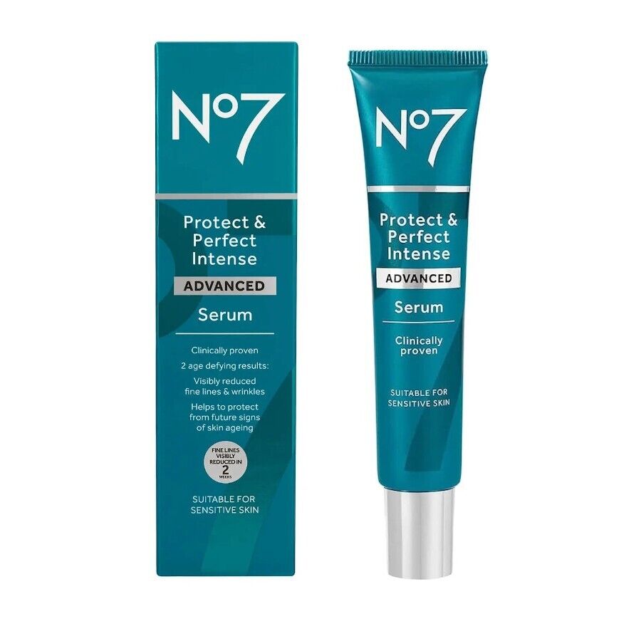No7 Protect & Perfect INTENSE ADVANCED SERUM Anti Aging Reduce Wrinkles - 50mL