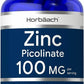 Horbaach Zinc Picolinate 100mg 180 Caps ENHANCED ABSORPTION - FREE EXPRESS POST!