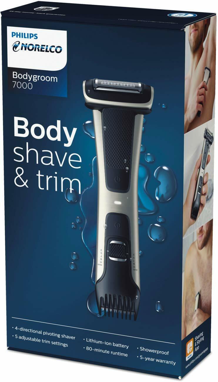 Philips Norelco BG7030/49 Bodygroom Series 7000 Shower Proof Dual-sided Trimmer