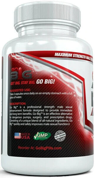 PENIS ENHANCEMENT PILLS - Naturally Increase Size Libido MAX STRENGTH 60 CAPS GB