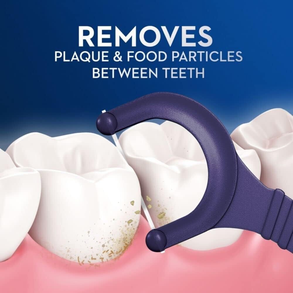 Oral-B GLIDE Dental Floss Picks Toothpicks - Arctic Peppermint Oil - 75 Pack NEW