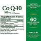 NATURE'S BOUNTY CoQ10 100mg + L-Carnitine 20mg Support Heart Health 60 Soft Gels