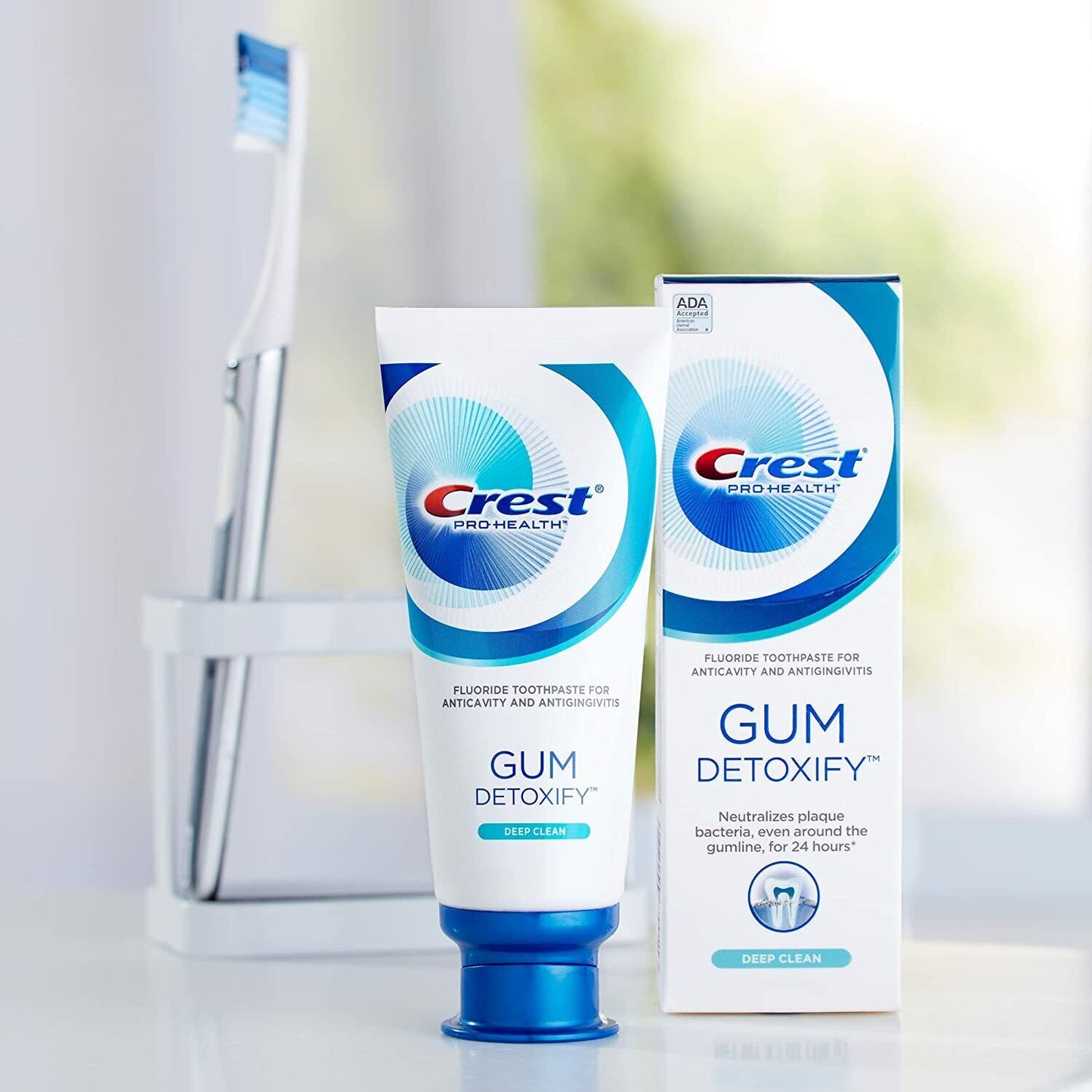 Crest Pro Health 2 x 116g Pack Gum Detoxify Deep Clean Anticavity Toothpaste NEW