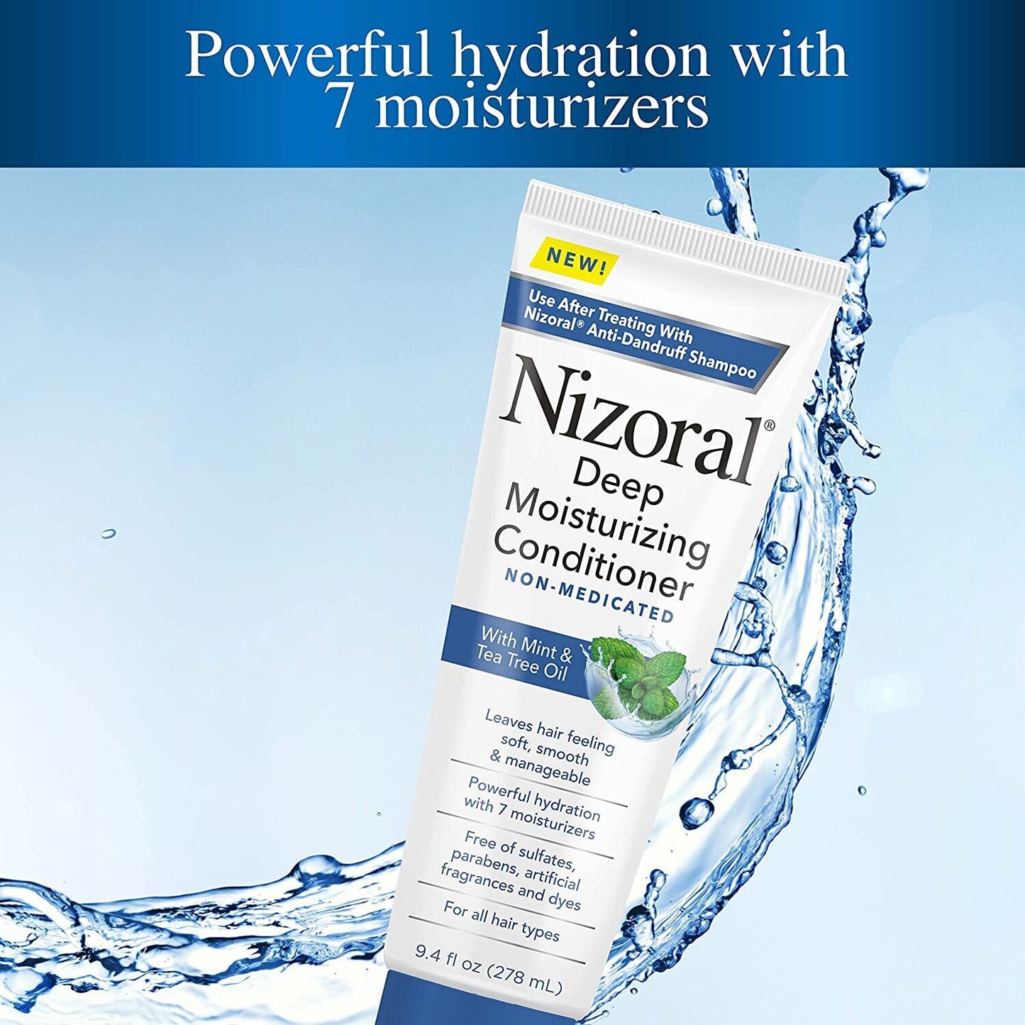 Nizoral Deep Moisturizing Anti Dandruff Conditioner for All Hair Types 278mL NEW