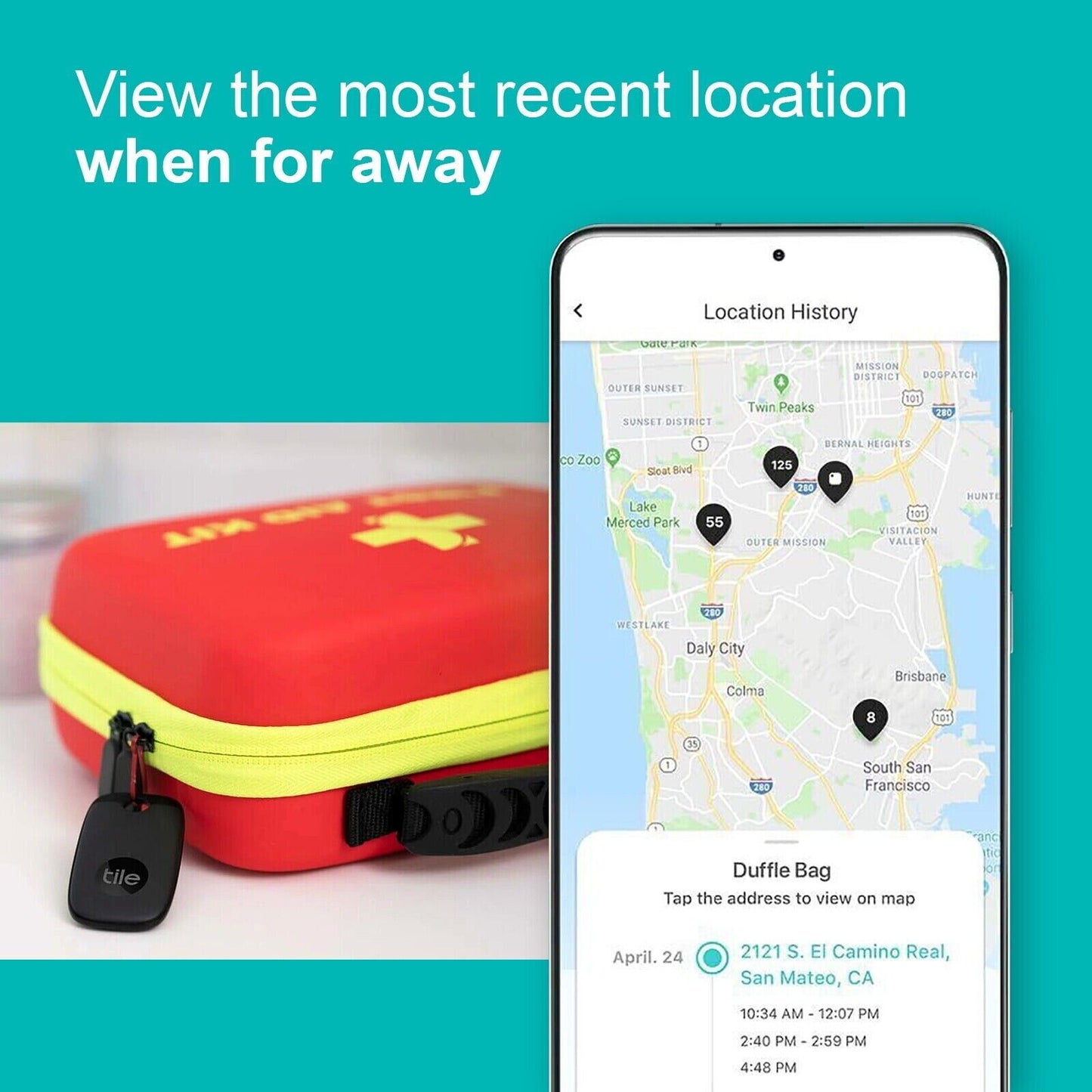 Tile Pro (2022) 4 PACK Bluetooth Item Tracker Keys Finder Pet Bag - FREE EXPRESS