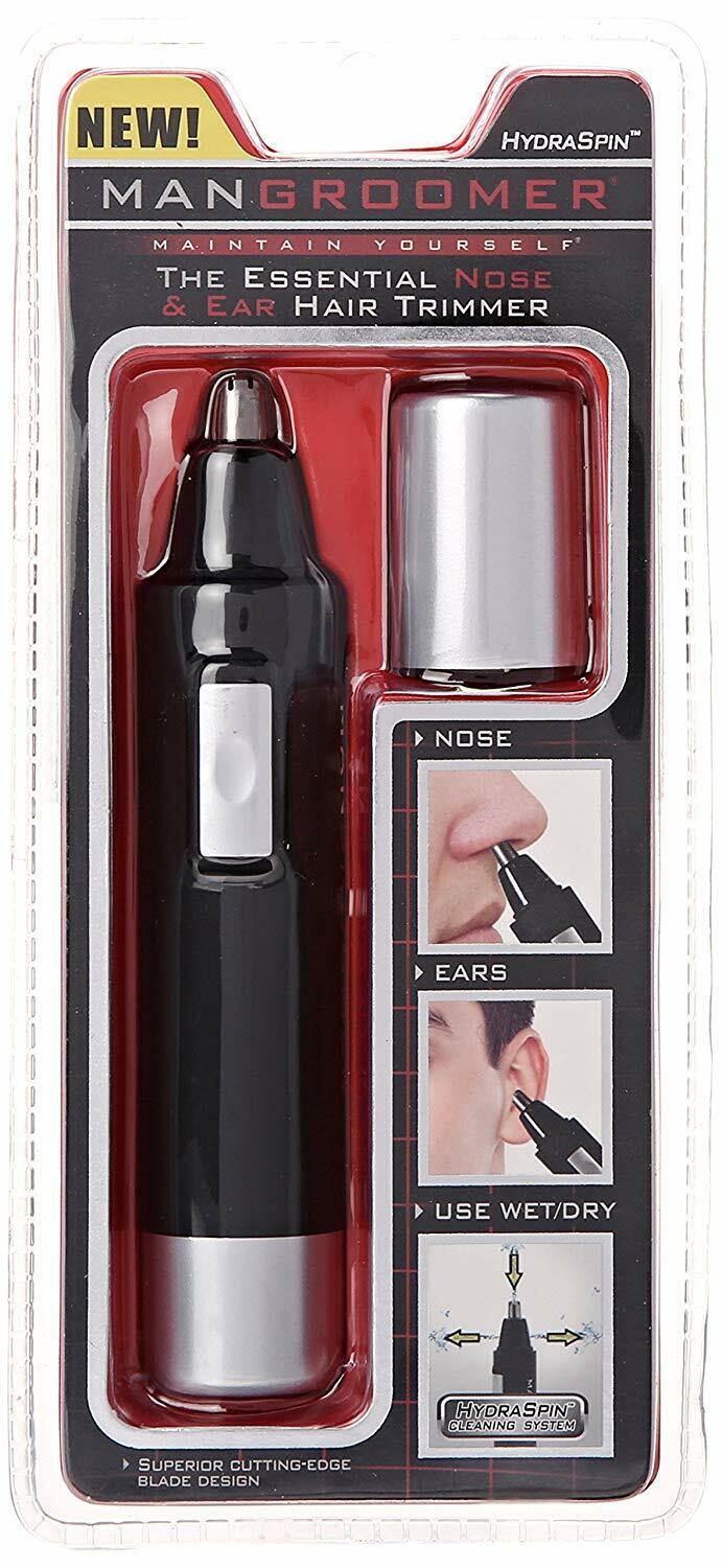 Mangroomer Pro Essential Wet/Dry Nose Facial Ear Hair Eyebrows Trimmer BRAND NEW
