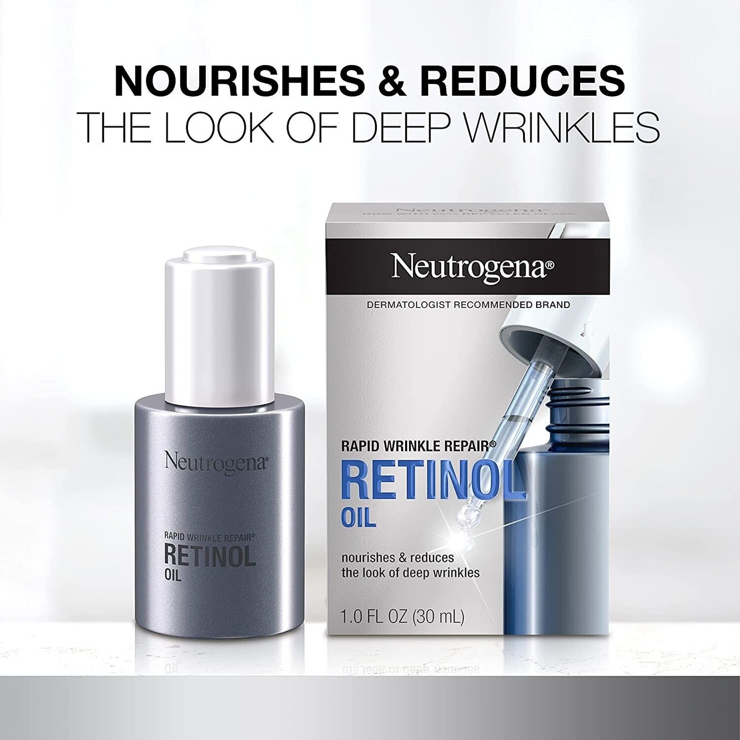 Neutrogena Rapid Wrinkle Repair Retinol Oil Deep Wrinkles Anti-Aging Serum 30mL