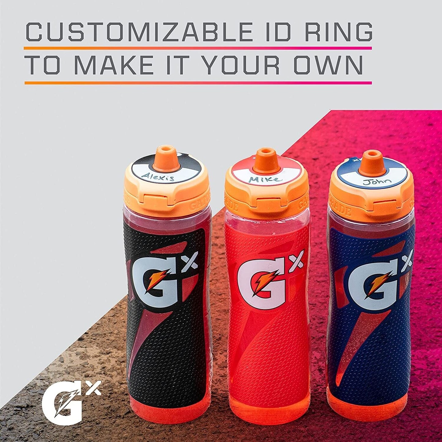 Gatorade Gx 30oz Sports Drink Water Bottle Easy Grip Leak Proof BPA FREE - GREEN