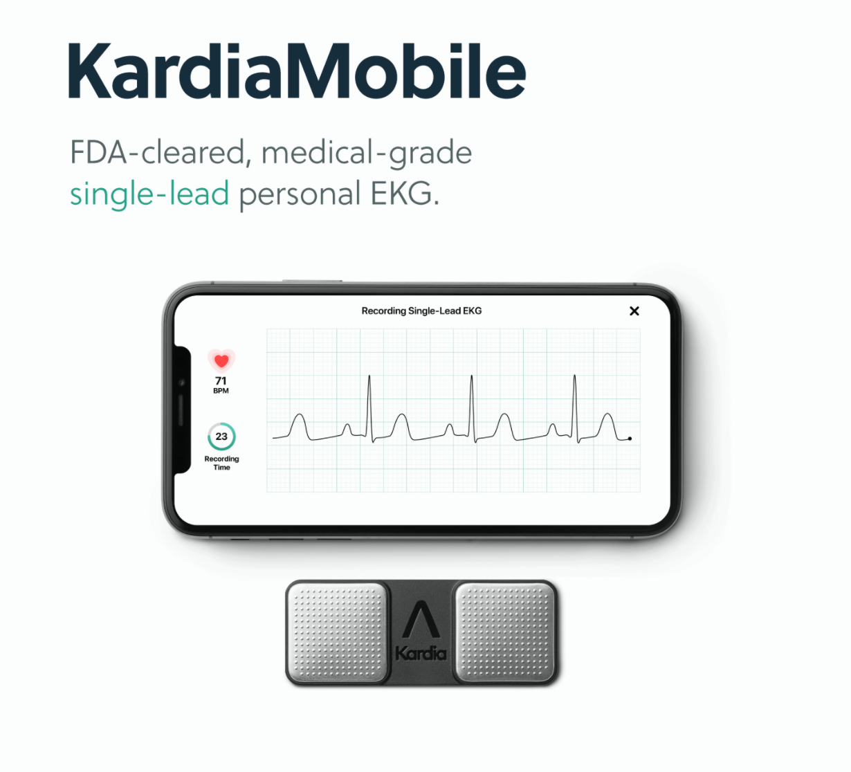 Alivecor KardiaMobile Personal Mobile EKG ECG Monitor Wireless Detects Afib NEW