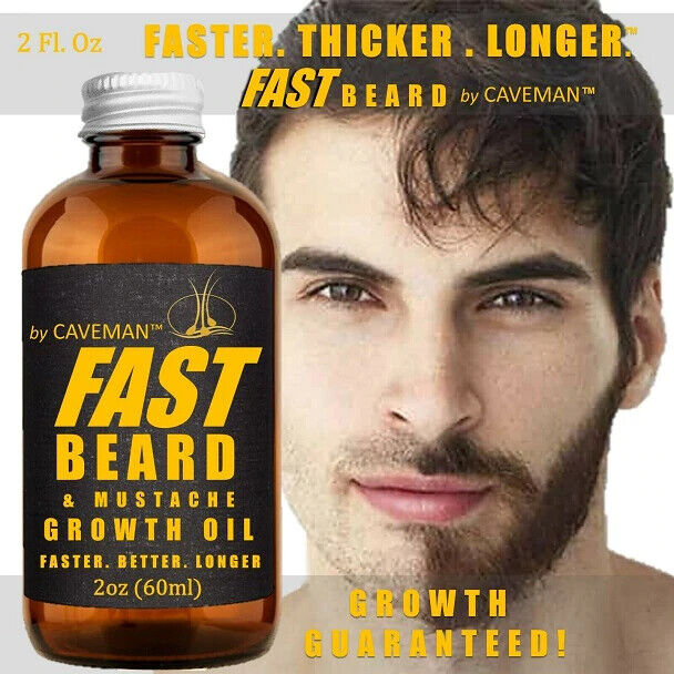 FAST GROW XL Beard & Moustache Accelerator #1 GROWTH OIL BALM 60mL FREE EXPRESS