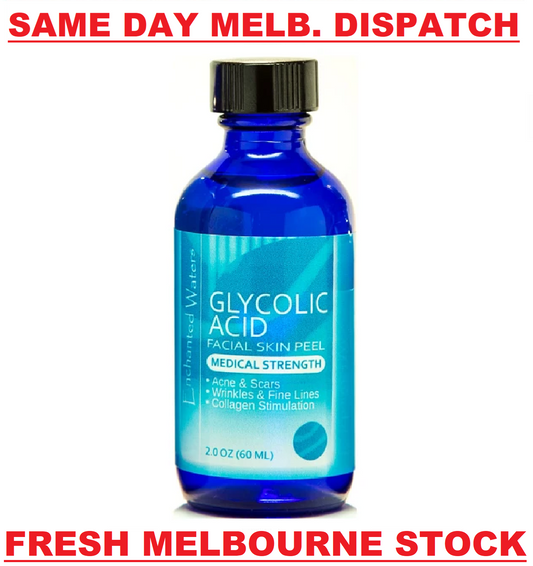 GLYCOLIC ACID CHEMICAL FACE PEEL Kit Medical Grade 100% Pure Acne Scars Wrinkles