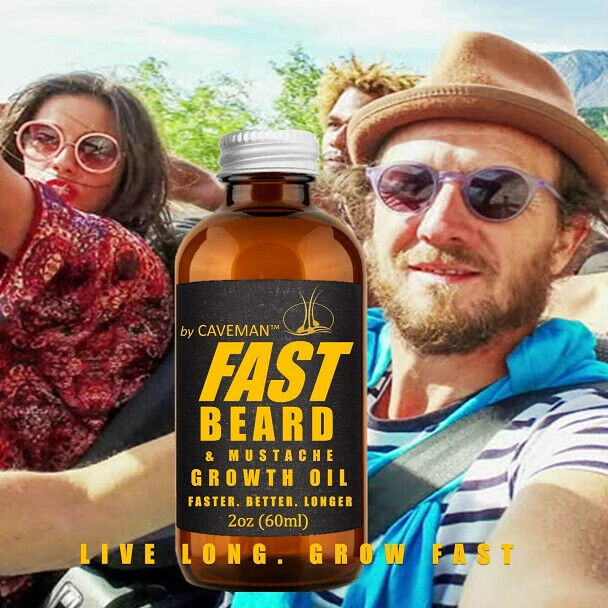 FAST GROW XL Beard & Moustache Accelerator #1 GROWTH OIL BALM 60mL FREE EXPRESS