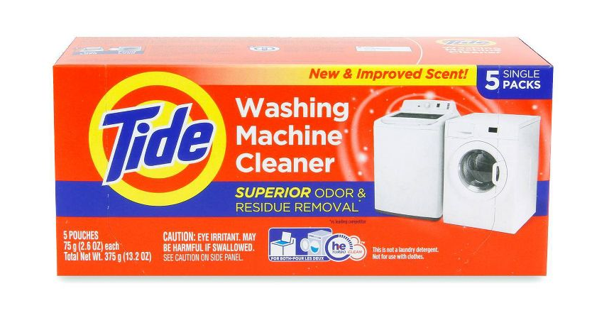 Tide Washing Machine Cleaner - Odor Removal Effervescent Deodorant - 5 Pouches