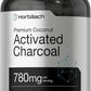 ACTIVATED CHARCOAL 780mg Horbaach HIGH DOSAGE Detox 180 Caps - FREE EXPRESS POST