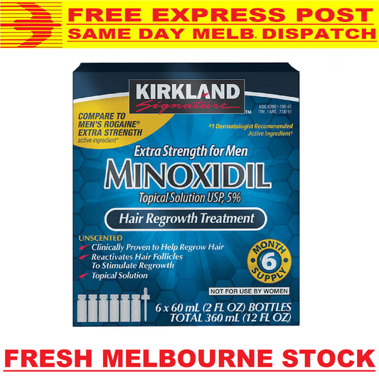 Kirkland Members Mark Minoxidil 5% Topical Hair Loss Regrowth SOLUTION Treatment Regaine FREE EXPRESS