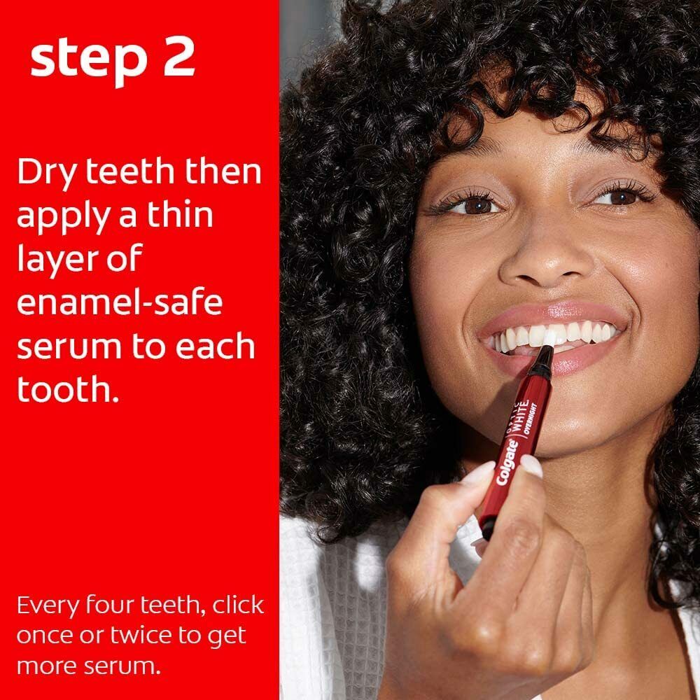 COLGATE Optic White Overnight Teeth Whitening Pen - 35 Treatments - USA VERSION