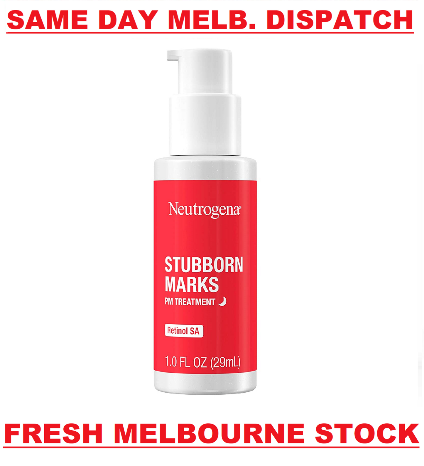 Neutrogena Stubborn Marks PM Treatment NIGHT Skin Care Acne Tone Retinol SA 29ml