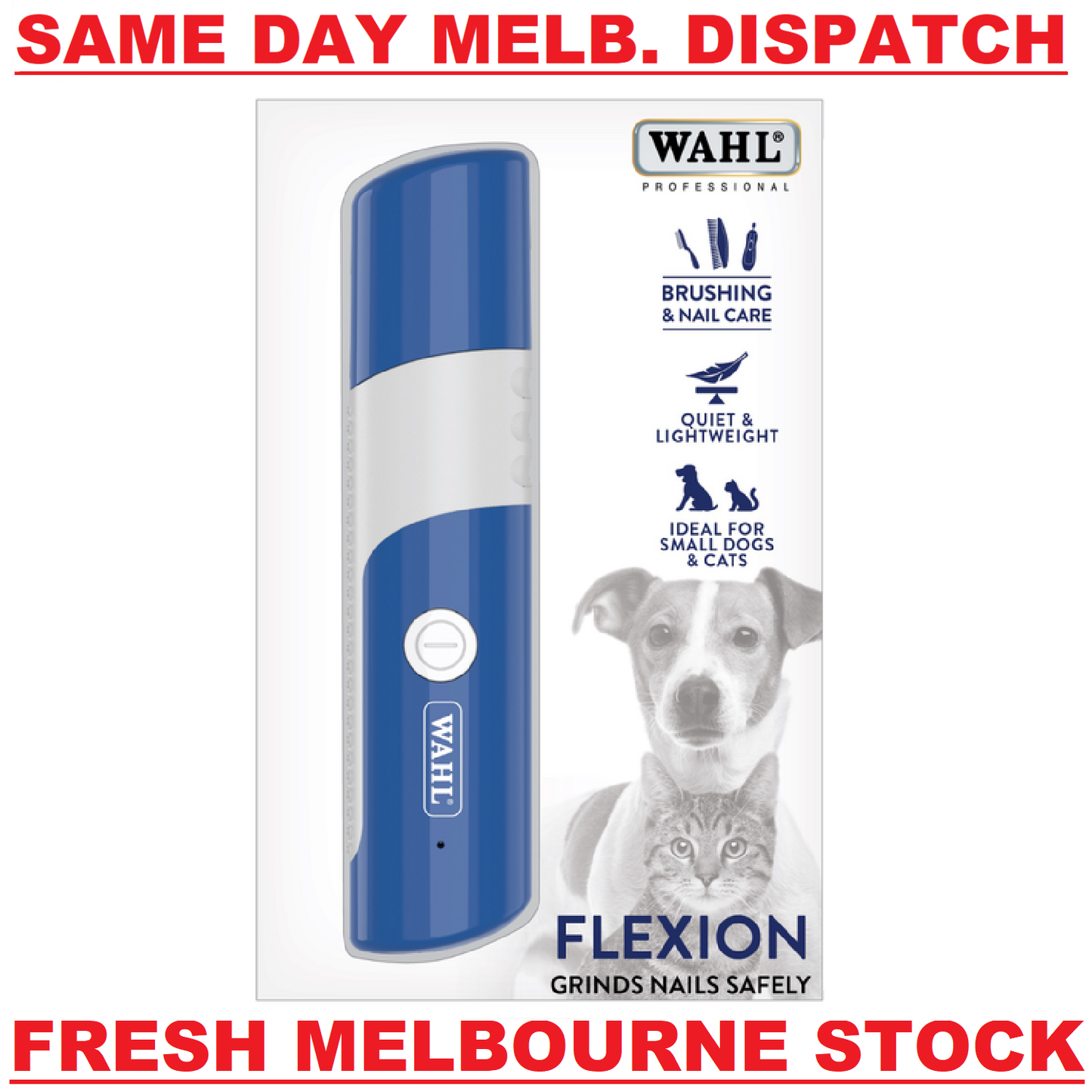 WAHL Professional Flexion Electric Pet Nail Claw Grinder for Small Dogs and Cats