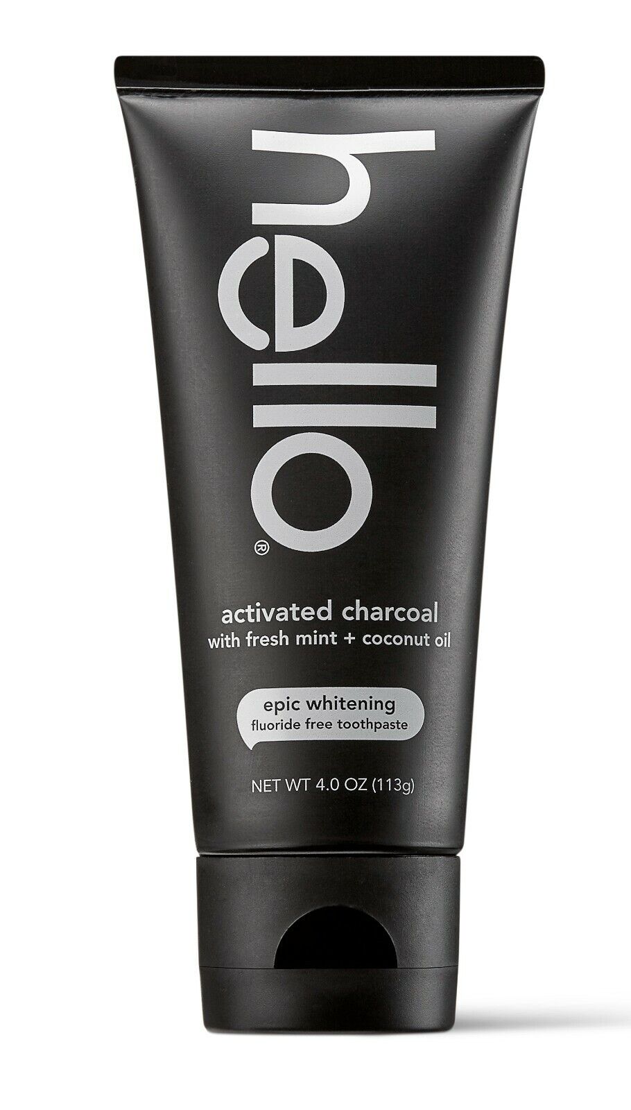 HELLO ORAL ACTIVATED CHARCOAL Teeth Whitening Toothpaste Fluoride Free Vegan NEW