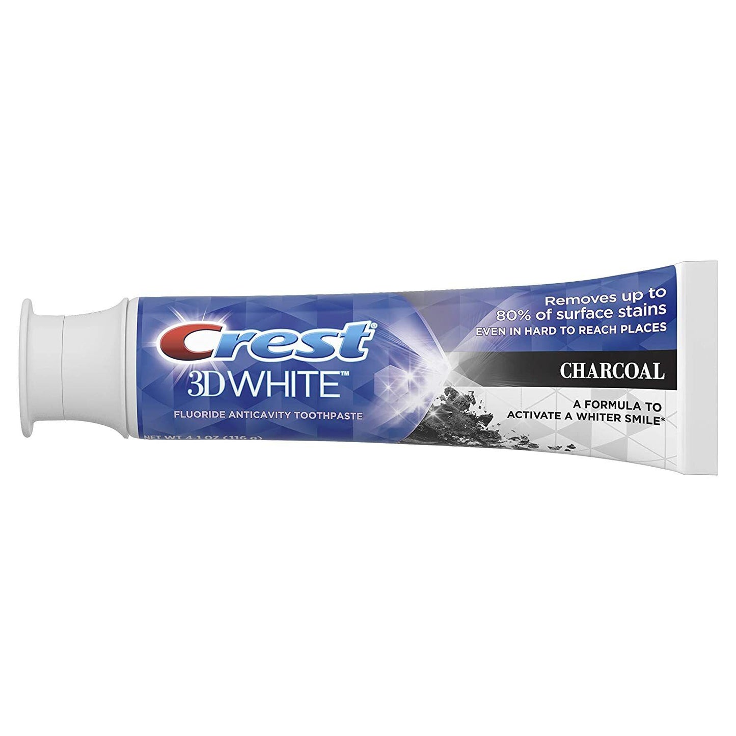 Crest 2 x 116g Pack 3D White Luxe Brilliance Charcoal Teeth Whitening Toothpaste