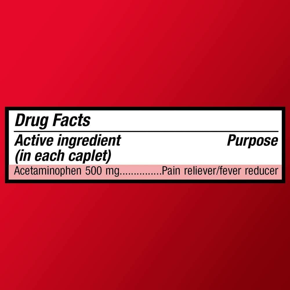 Amazon Care PAIN RELIEF TABLETS Extra Strength Acetaminophen 400 Caplets 500 mg