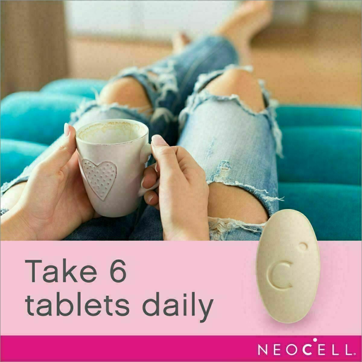 NEOCELL SUPER COLLAGEN Types 1 & 3 6000 mg + VITAMIN C 120 Tabs Hair Skin Joints