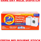Tide Washing Machine Cleaner - Odor Removal Effervescent Deodorant - 5 Pouches