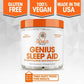 GENIUS SLEEP AID Natural Sleeping Pills & Adrenal Support 40 Caps - FREE EXPRESS