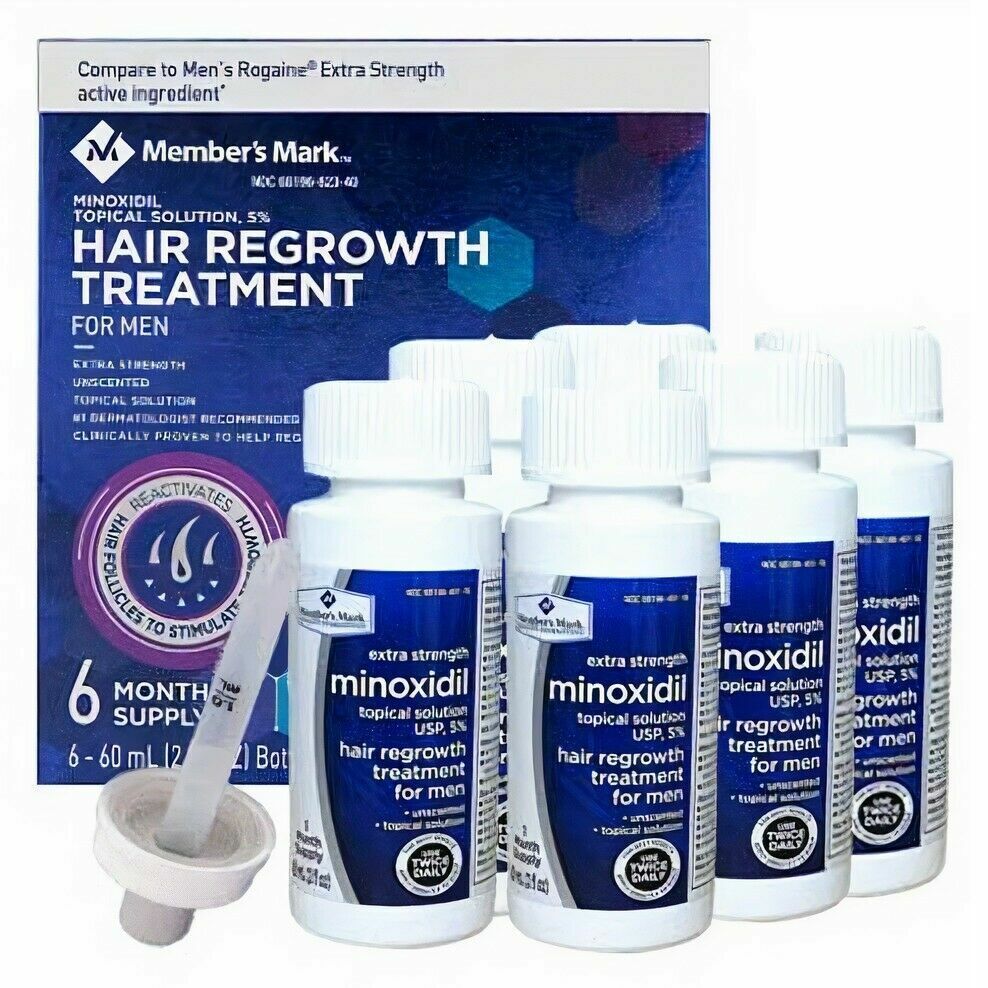 Kirkland Members Mark Minoxidil 5% Topical Hair Loss Regrowth SOLUTION Treatment Regaine FREE EXPRESS