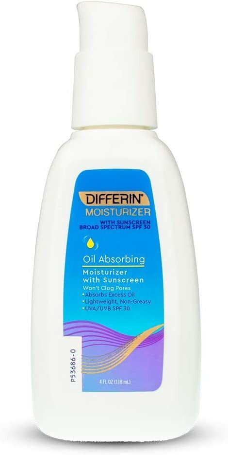 Differin Oil Absorbing Moisturizer Lotion Sunscreen SPF30 Skin Care 118 mL NEW
