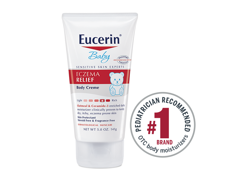 Eucerin Baby 3+ Months Eczema Relief Body Creme Dry Itchy Skin 141g NEW & SEALED