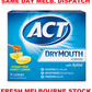 ACT Dry Mouth Relief and Moisturizing Lozenges + Xylitol - Honey Lemon 18 Pack