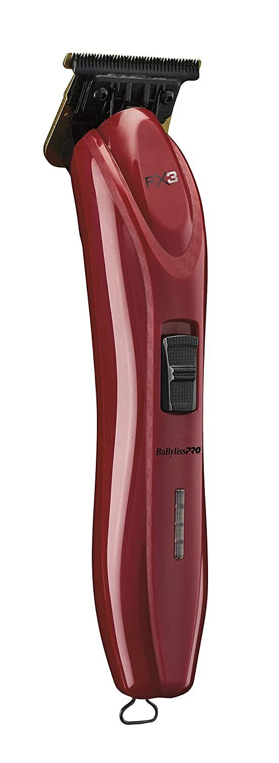 BabylissPRO FX3 Titanium Lithium High-Torque Hair Trimmer Babyliss PRO FXX3T RED