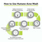 Humane Face & Body Acne Wash Benzoyl Peroxide 5% Skin Care Vegan - 237ml - NEW