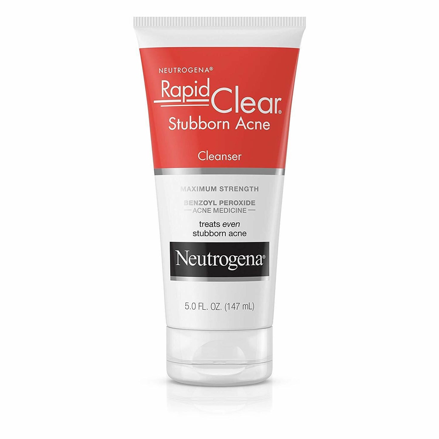 Neutrogena Rapid Clear Stubborn Acne Cleanser Skin Care Benzoyl Peroxide 147ml