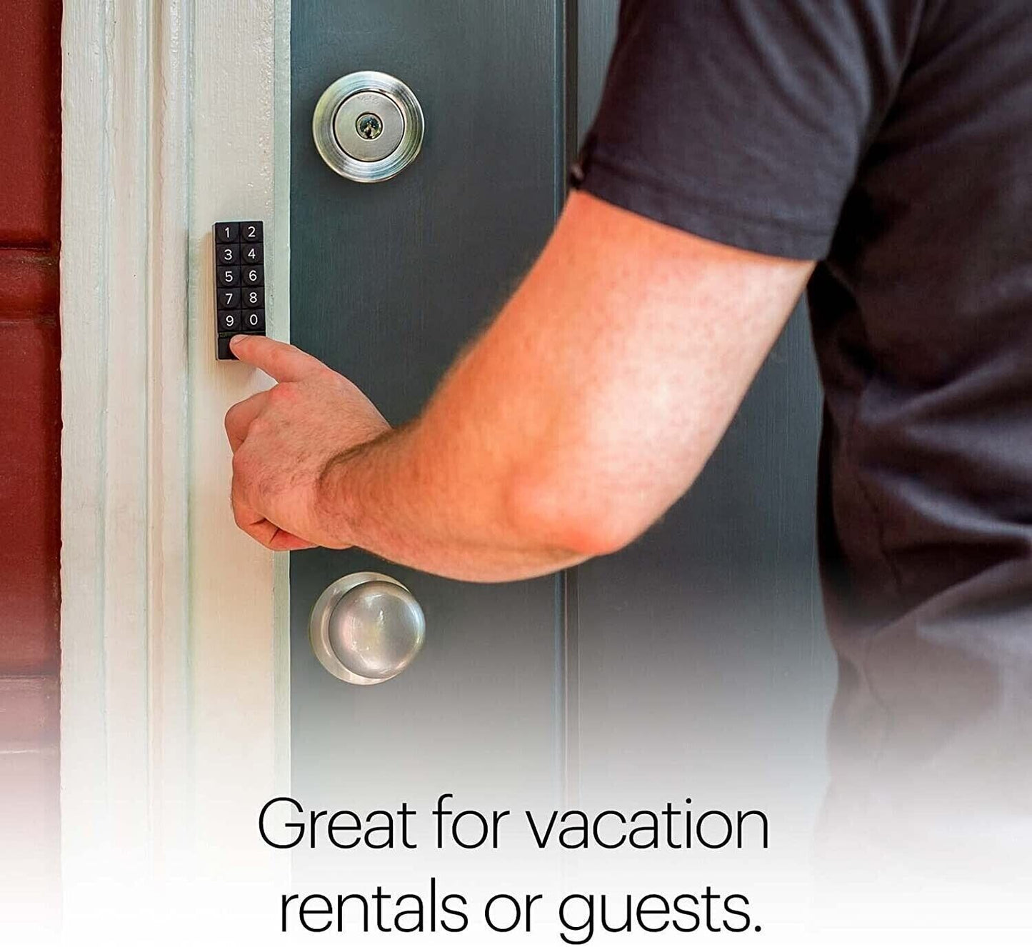 August Wi-Fi Smart Lock Keypad Bundle 4th Gen Keyless Door Built-In WIFI SILVER