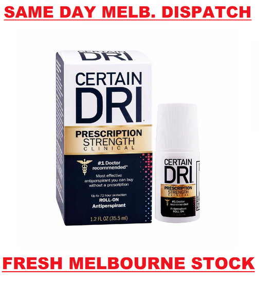 Certain Dri Prescription Strength Clinical Antiperspirant - 72 HR - Brand New
