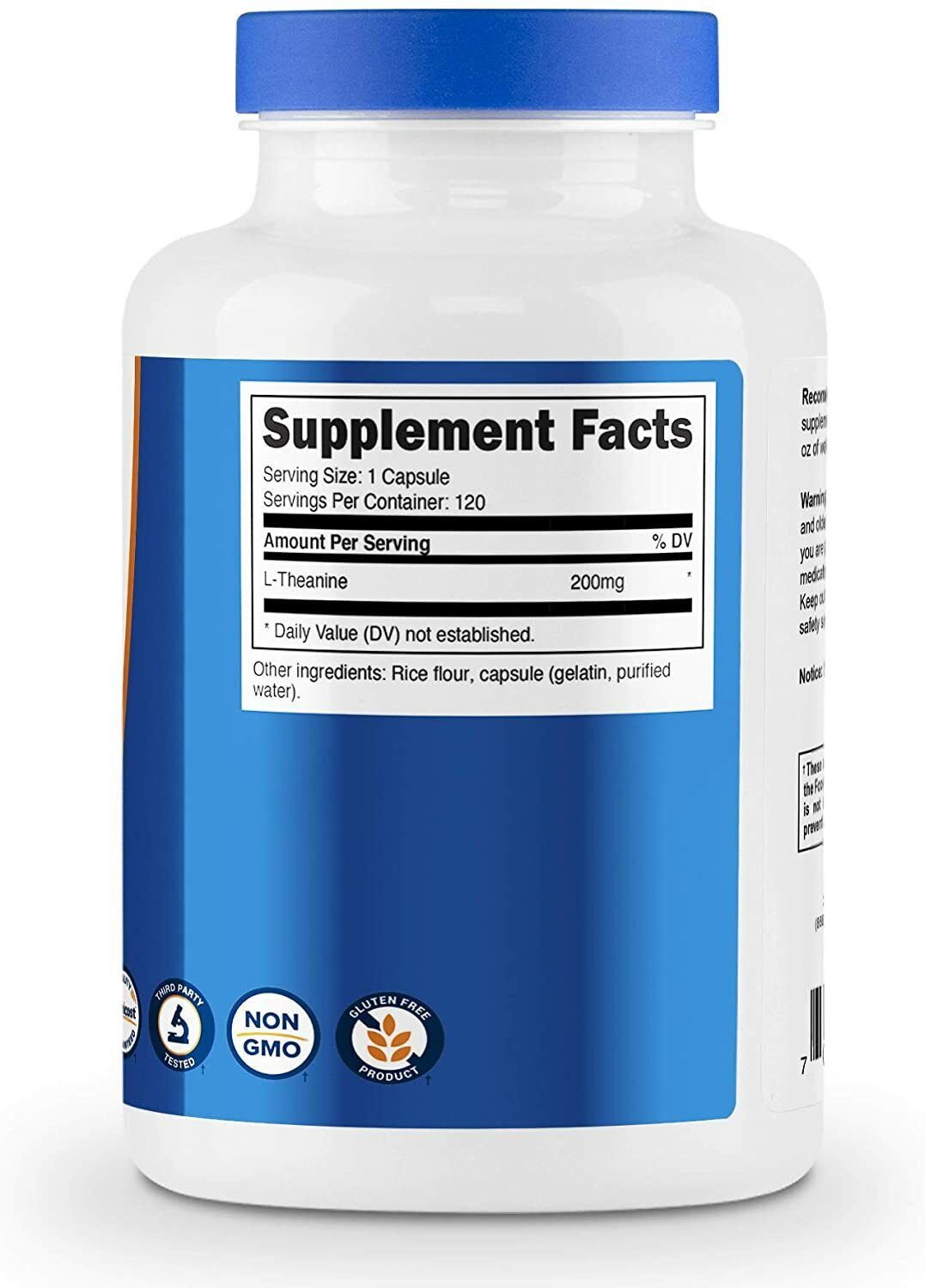 L-Theanine DOUBLE STRENGTH 200mg 120 Caps PREMIUM QUALITY - MELB STOCK FAST SHIP