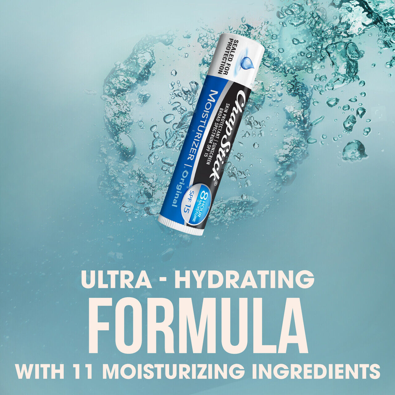 Chapstick 2-in-1 Lip Care Moisturizer & Sunscreen SPF15 - Original Flavor 4g 3PK