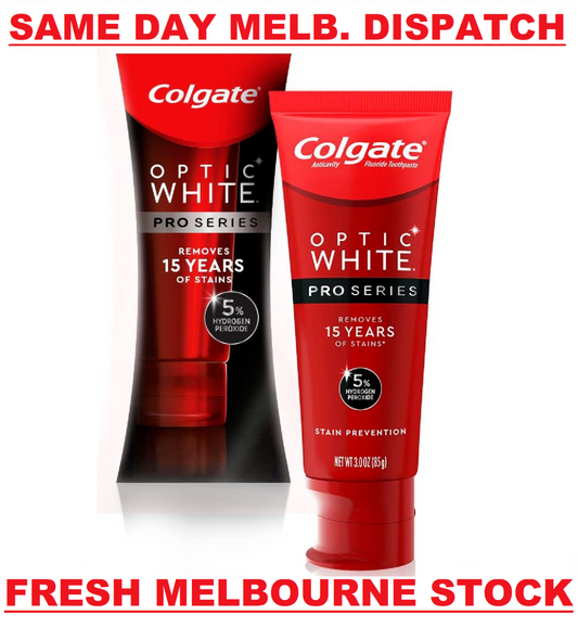 Colgate Optic White PRO - 5% Hydrogen Peroxide Teeth Whitening Toothpaste 85g