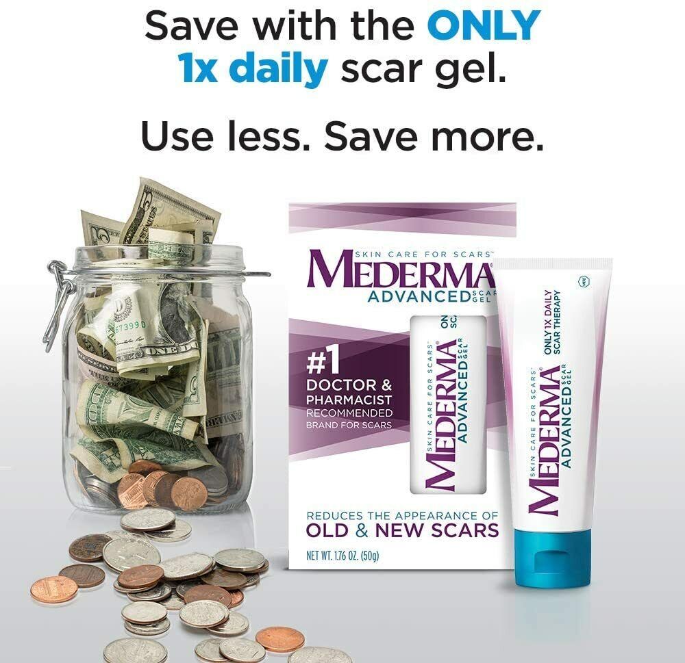 MEDERMA Advanced Scar Gel Cream Treatment 50g Skin Care Old & New Scars