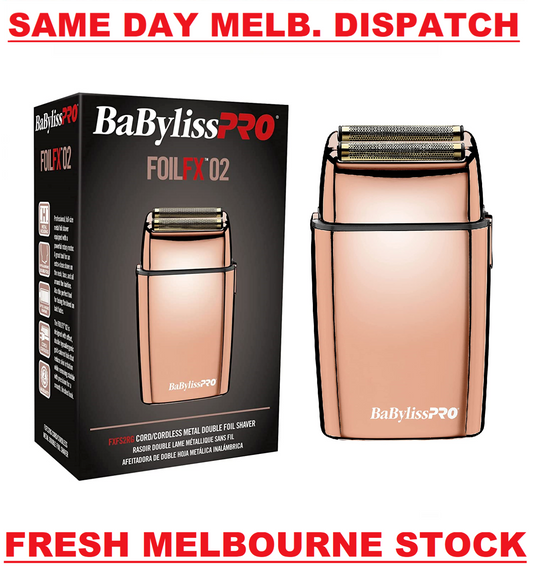 BabylissPRO FoilFX02 Metal Double Foil FX02 Hair Shaver Fade FXFS2RG ROSE GOLD