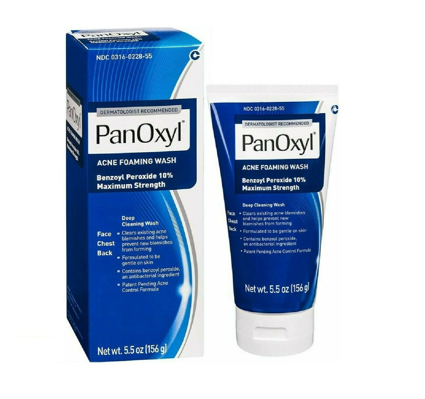 PanOxyl Benzoyl Peroxide 10% Foaming Acne Wash Skin Care - 156g - BRAND NEW