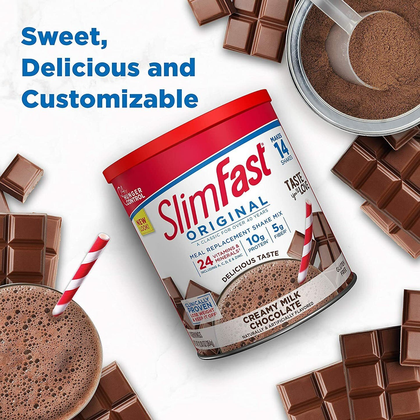 SlimFast Meal Replacement WEIGHT LOSS Creamy Chocolate 364g BBD 02/07 QUICK SALE