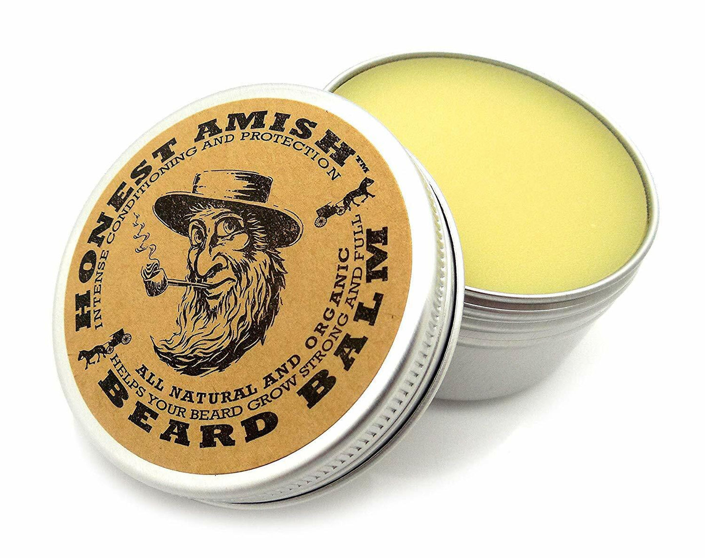 Honest Amish Beard Balm Leave-in Conditioner Natural Organic 60ml NEW & SEALED