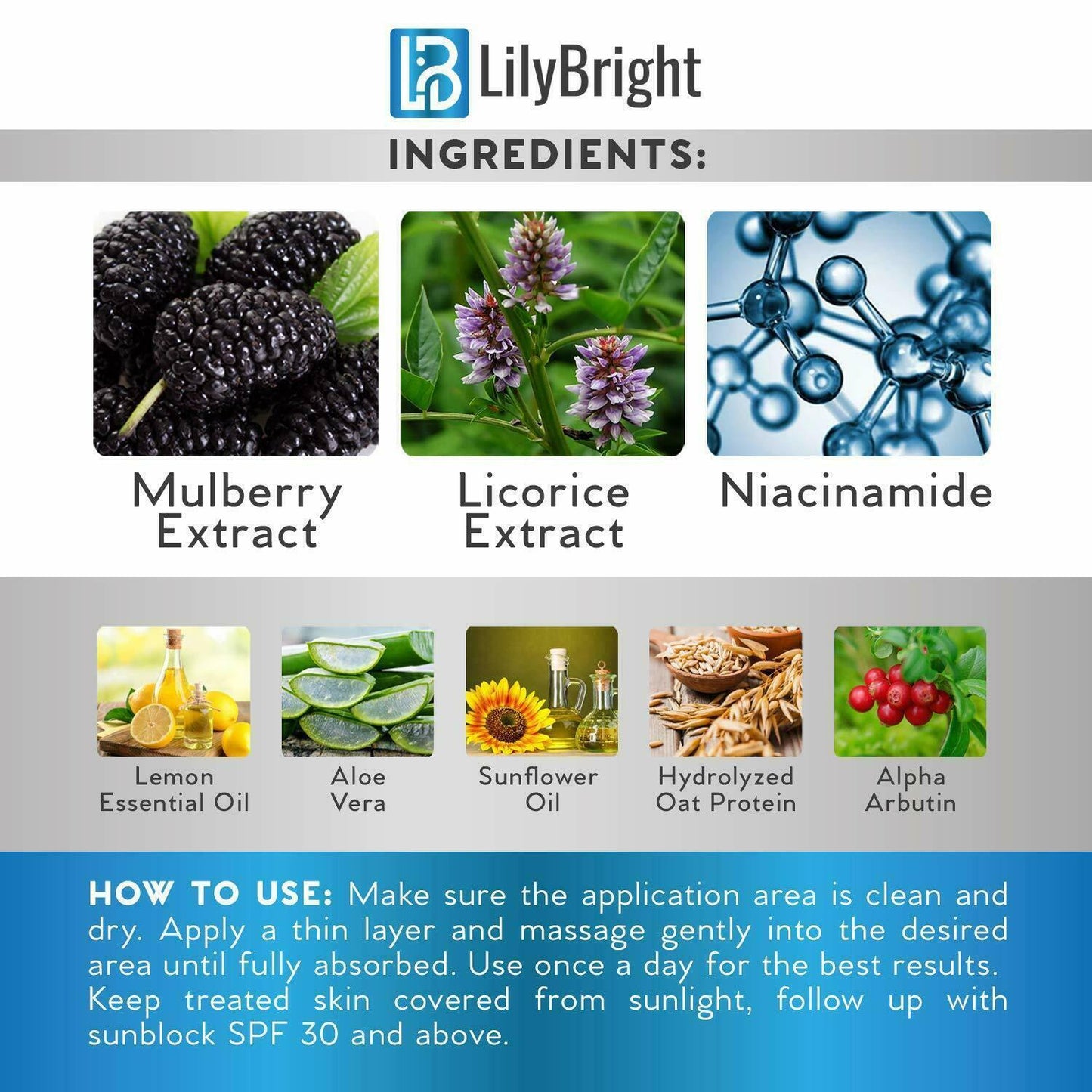 LilyBright Intimate Area Skin Whitening Cream Intensive 45% Treatment 50ml NEW