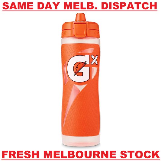 Gatorade Gx Sports Drink Bottle EASY GRIP LEAK PROOF BPA FREE 887mL - ORANGE